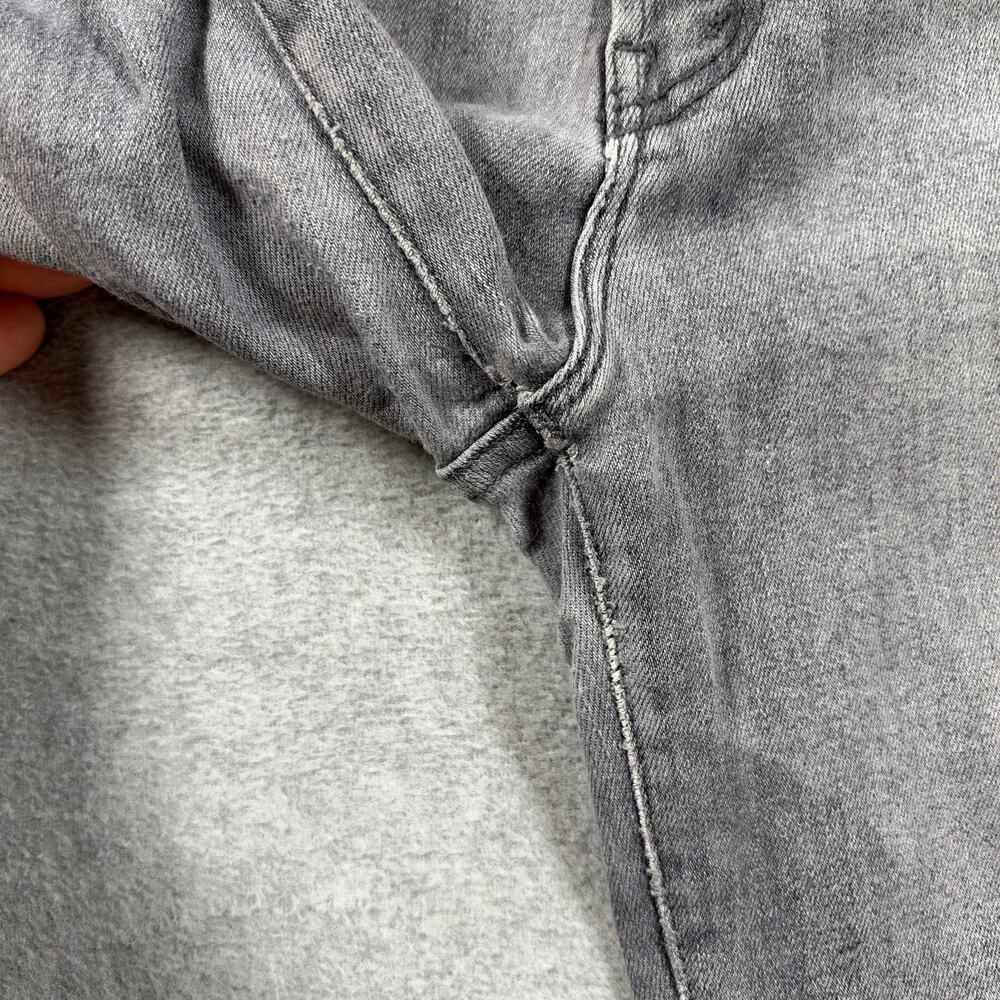 MOTHER Hustler Ankle Fray Daytona Nights Jeans Size 29 Gray Denim Raw Hem - Picture 5 of 11
